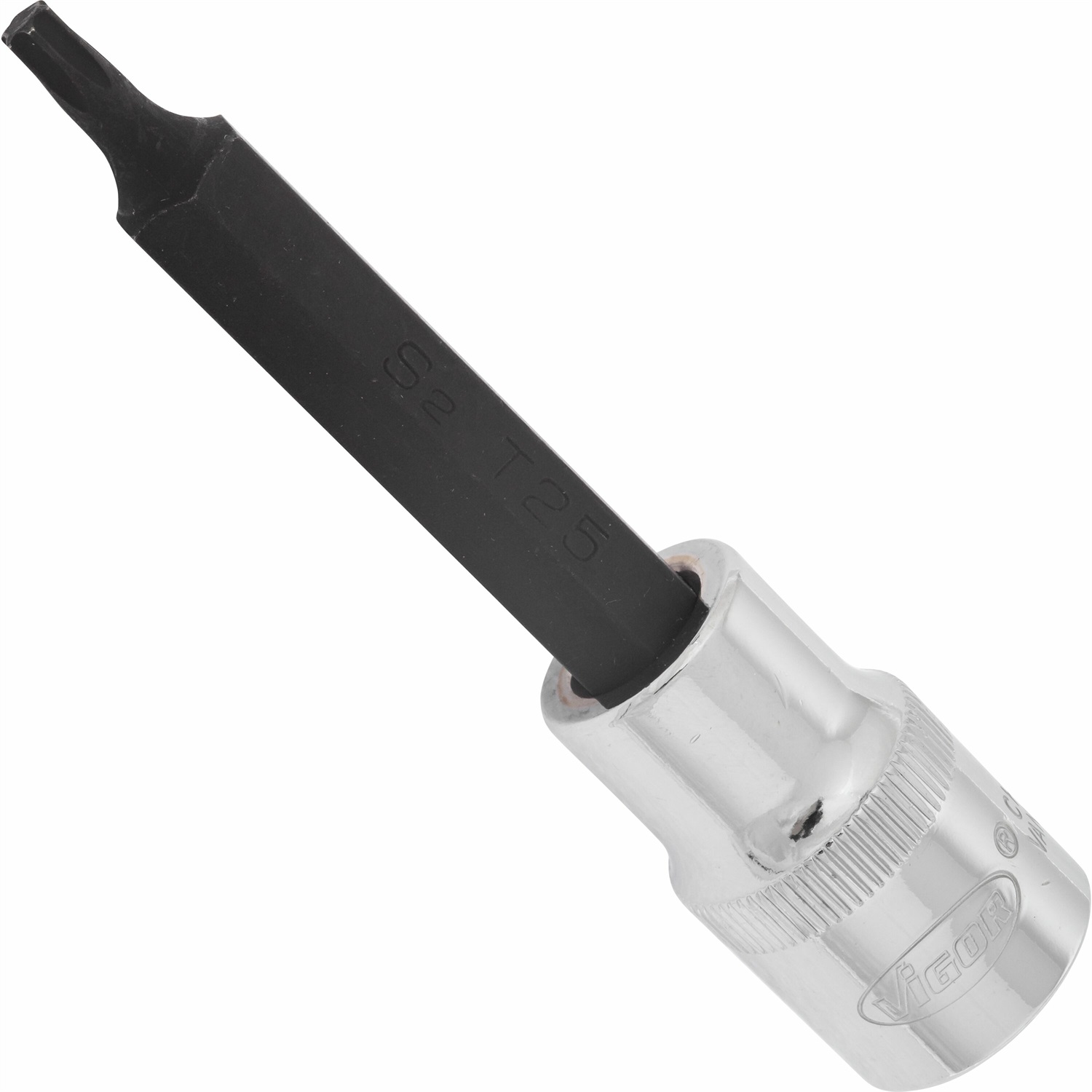 VIGOR V2162 Punta a Bussola Torx T25 - Lunghezza 100 mm, Attacco 1/2, Alta Qualità e Durabilità