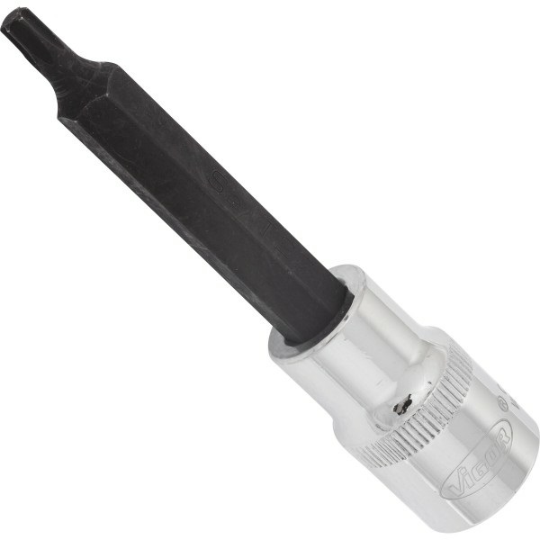 VIGOR Inserto per Cacciavite Torx T27, 100 mm, Modello V2163 - Alta Qualità e Durabilità