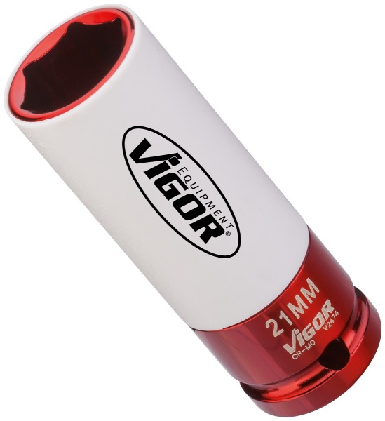 VIGOR V2472 - Presa a urto per cerchi in lega, inserto per chiave a impulsi 12,5 mm x 1/2 in alluminio