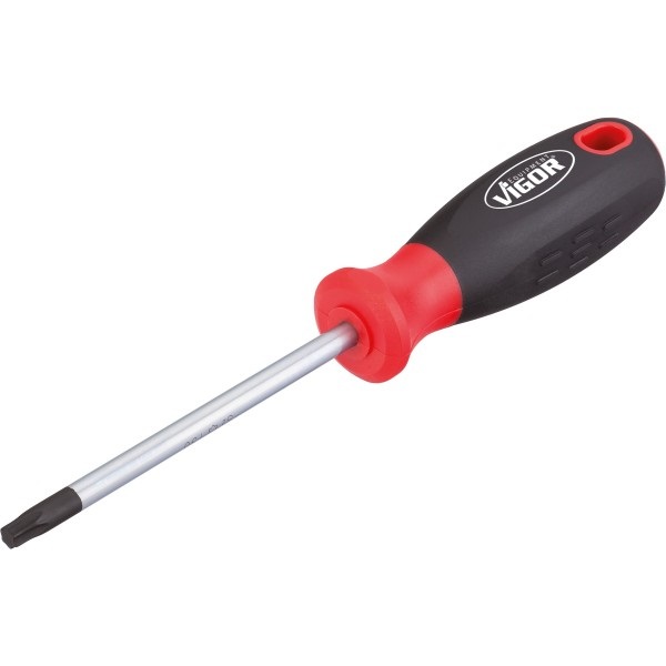 VIGOR Cacciavite Torx V4419 - T 6, Lunghezza 154 mm, Leggero e Resistente