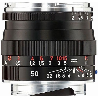 Carl Zeiss Obiettivo Mirrorless Planar T* 50mm F/2 Nero - Ideale per Ritratti, Compatibile con Leica M