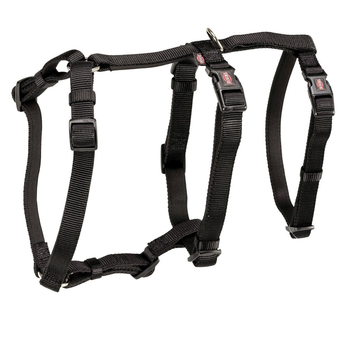 Trixie Pettorina Stay Antifuga S-M Nero - 40-65 cm, 15 mm, Regolabile e Confortevole