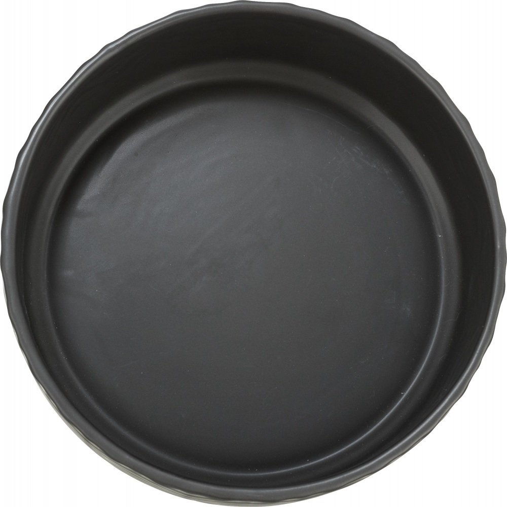TRIXIE 25021 Ciotola in Ceramica Nera per Cani e Gatti - Capacità 0,9L, Diametro 16cm, Design Moderno