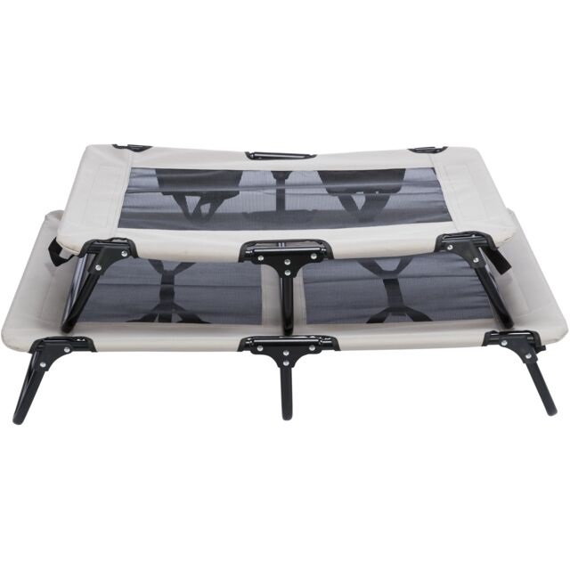 TRIXIE Lettino per Cani Pieghevole 79x19x50 cm - Strong Edition in Poliestere Oxford con Struttura in Metallo e Tessuto a Rete Rinfrescante