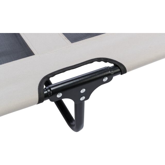 TRIXIE Lettino per Cani Pieghevole 79x19x50 cm - Strong Edition in Poliestere Oxford con Struttura in Metallo e Tessuto a Rete Rinfrescante