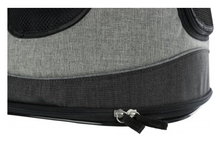Trixie Zaino Timon per Cani fino a 12 kg - Poliestere Nero/Grigio, 34 × 44 × 30 cm, Ideale per Trekking e Passeggiate