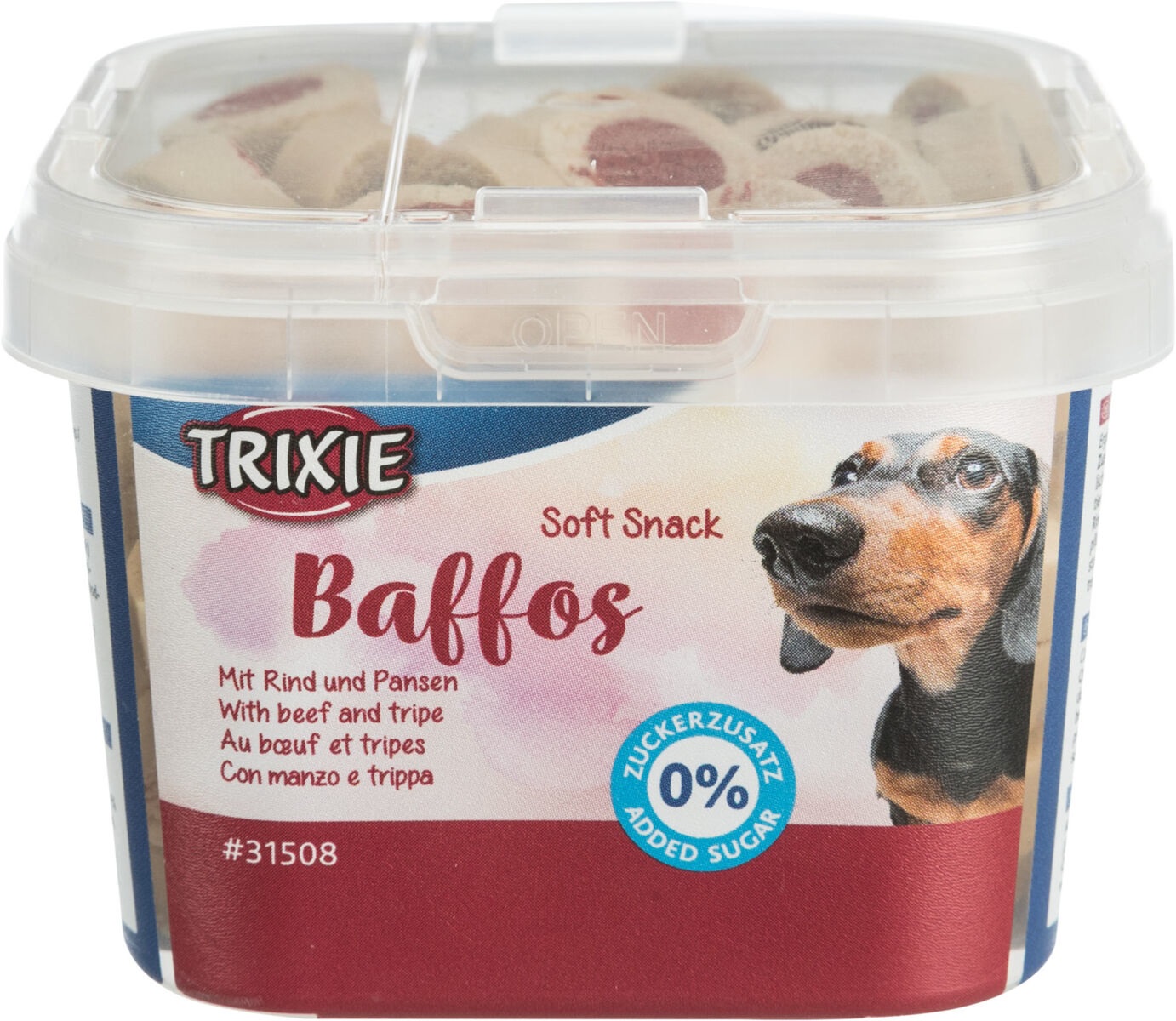 TRIXIE Soft Snack Baffos per Cani - Manzo e Trippa, 140 g, Snack Morbido per Cuccioli e Cani di Taglia Piccola
