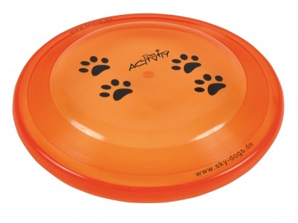 Trixie Dog Disc Frisbee 19 cm - Giocattolo per Cani in Plastica Flessibile e Robusta, Ottime Caratteristiche Aerodinamiche, A Prova di Morso e Anti-Schegge