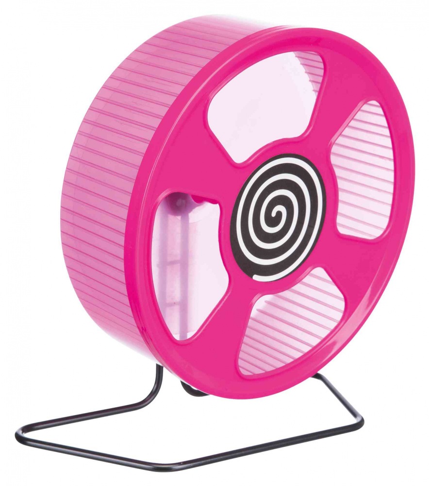 TRIXIE Ruota per Esercizio in Plastica Ø 20 cm - Adatta per Cani, Gatti e Piccoli Roditori - Colori Assortiti