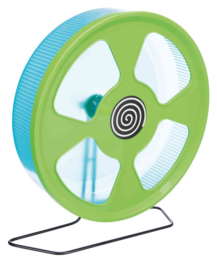 TRIXIE Ruota in Plastica Ø 28 cm per Roditori - Leggera, Silenziosa e Delicata per la Schiena