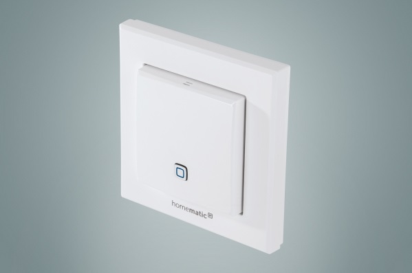 HomeMatic HmIP-STH - Sensore di temperatura e umidità interno, wireless, libera installazione, dimensioni 86x20x86 mm, batteria LR03