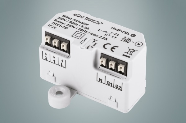 Homematic IP HmIP-FBL Attuatore per Tende/Persiane Bianco - Controllo Digitale con App Alexa e Google Assistant