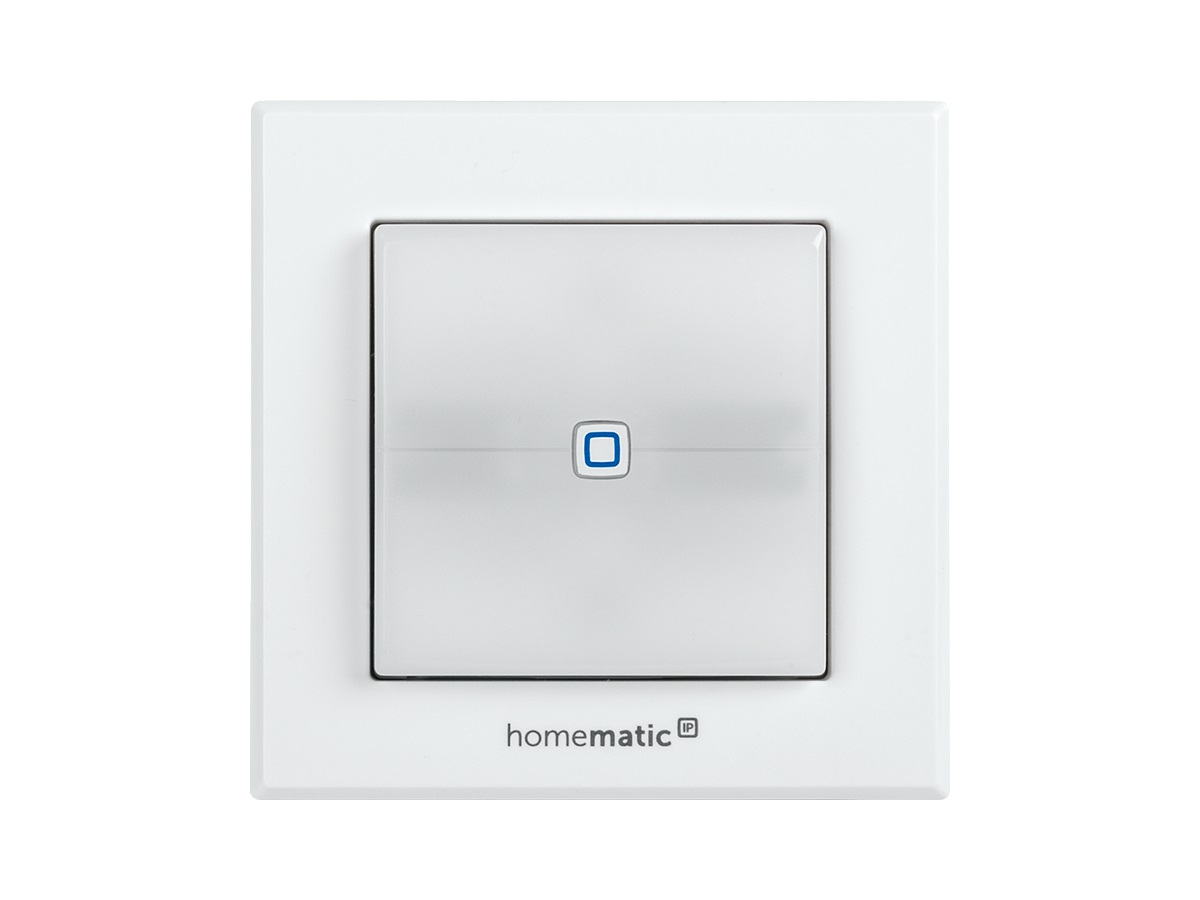 Homematic IP HmIP-BSL Interruttore della Luce Bianco - Pulsante Smart Home, IP20, Frequenza 868-869.65 MHz, Controllo App