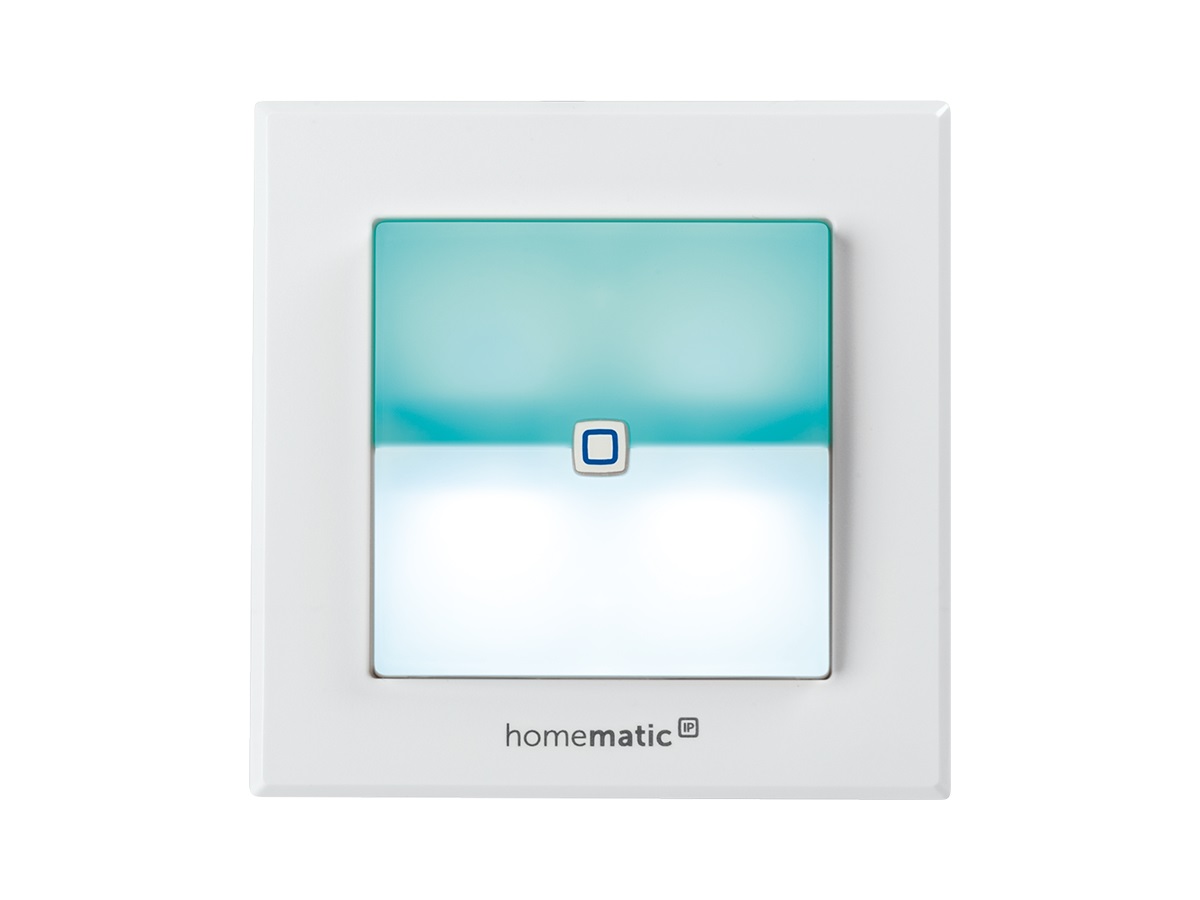 Homematic IP HmIP-BSL Interruttore della Luce Bianco - Pulsante Smart Home, IP20, Frequenza 868-869.65 MHz, Controllo App