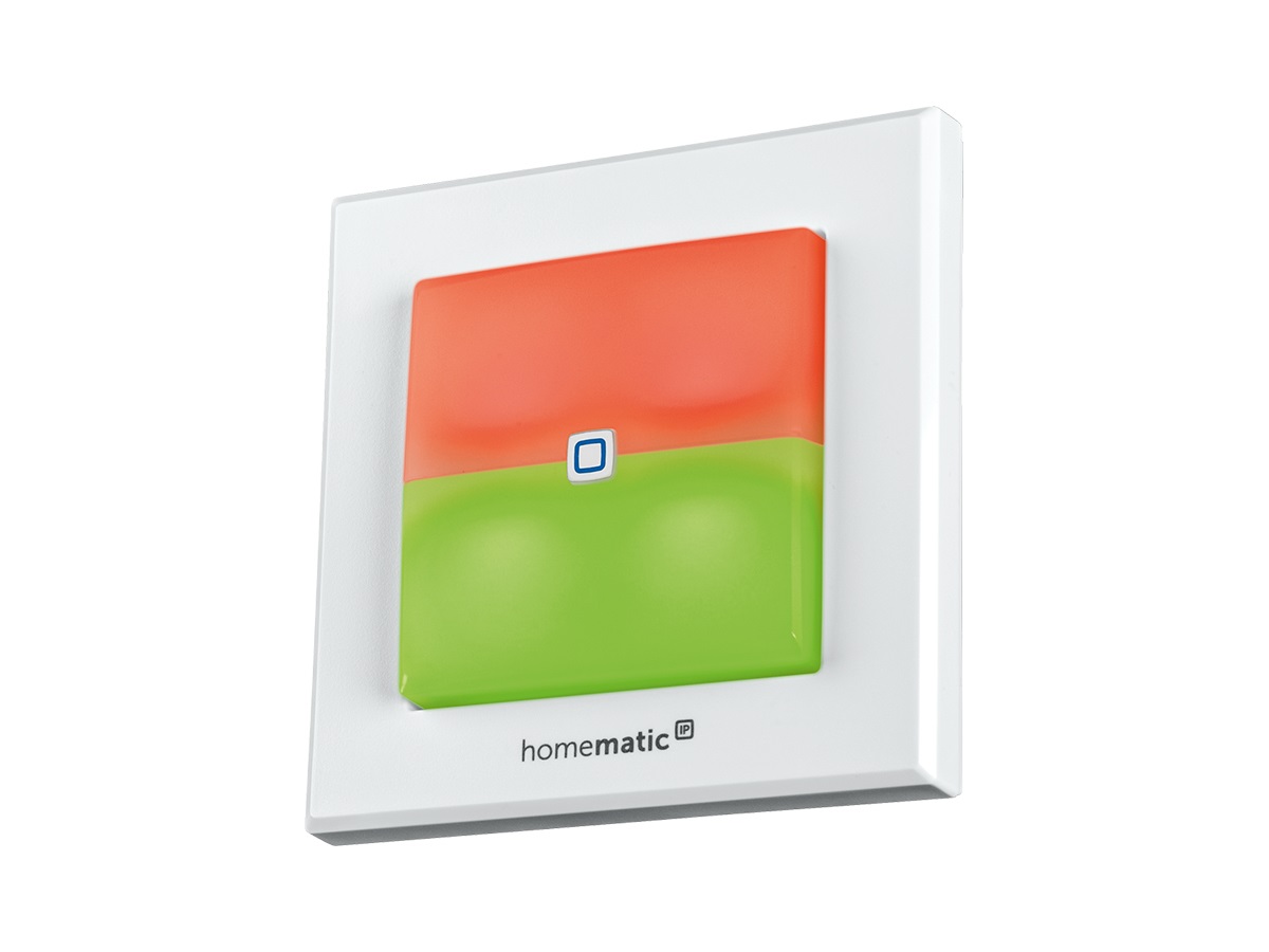 Homematic IP HmIP-BSL Interruttore della Luce Bianco - Pulsante Smart Home, IP20, Frequenza 868-869.65 MHz, Controllo App