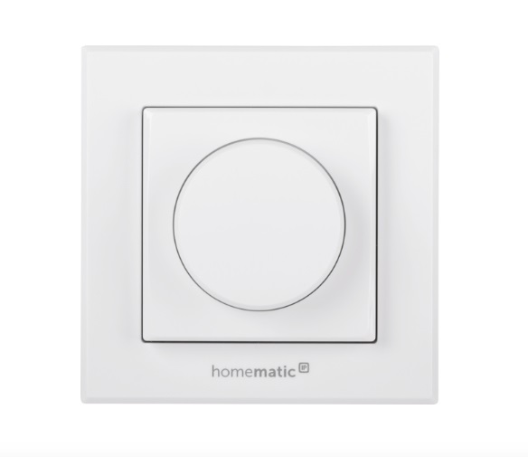 Homematic IP Interruttore Rotante Bianco - Accensione e Dimmerazione Intuitiva per Atmosfere Perfette