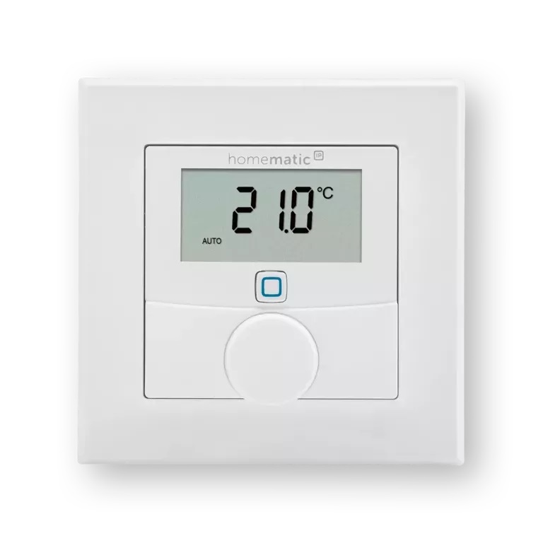 Homematic IP Termostato Digitale da Parete con Sensore di Umidità, Controllo App e Risparmio Energetico