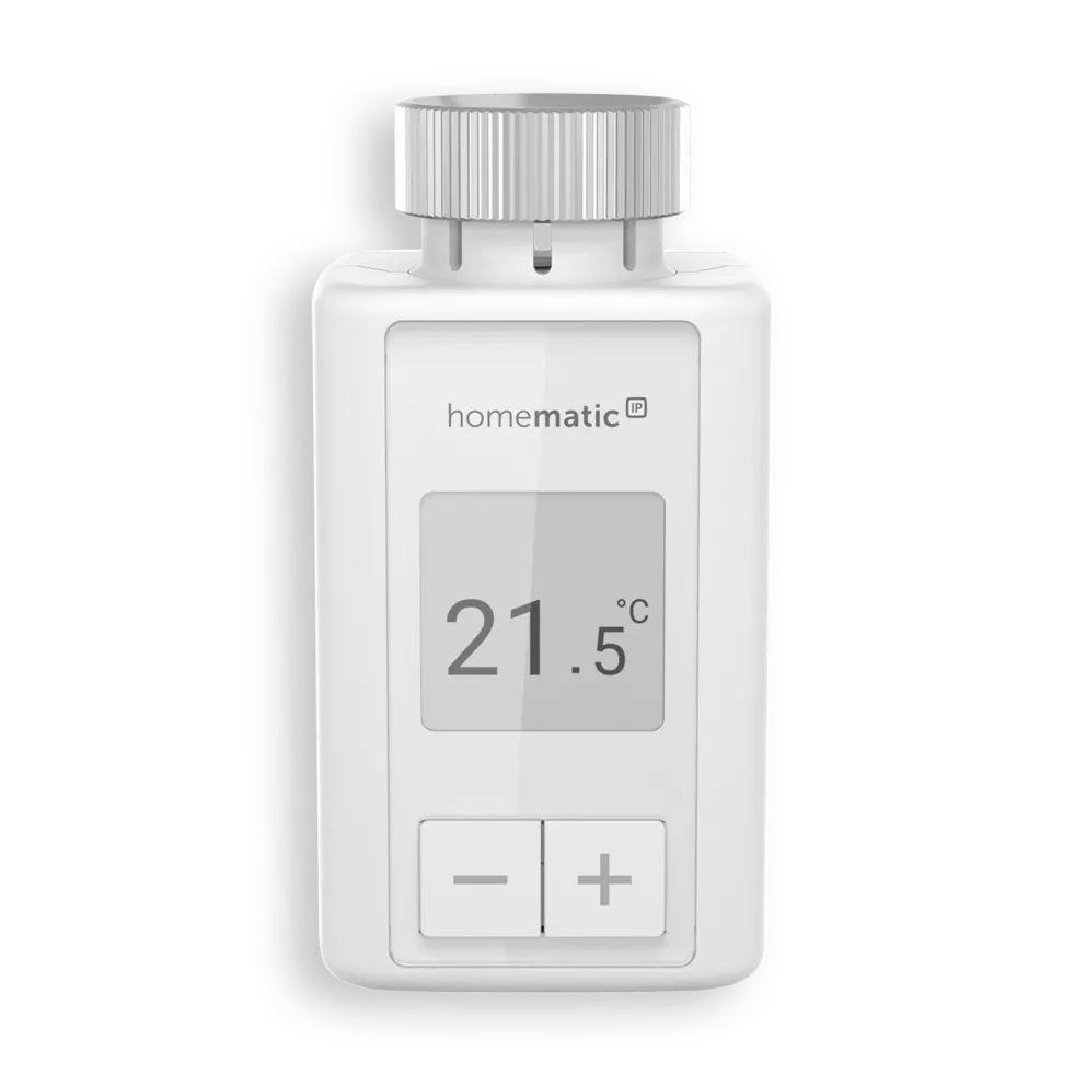 Homematic IP HmIP-eTRV-F - Termostato Digitale Bianco con Controllo App, Alexa e Google Assistant