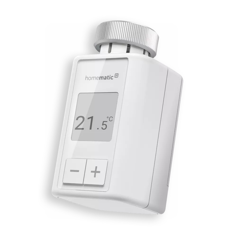 Homematic IP HmIP-eTRV-F - Termostato Digitale Bianco con Controllo App, Alexa e Google Assistant