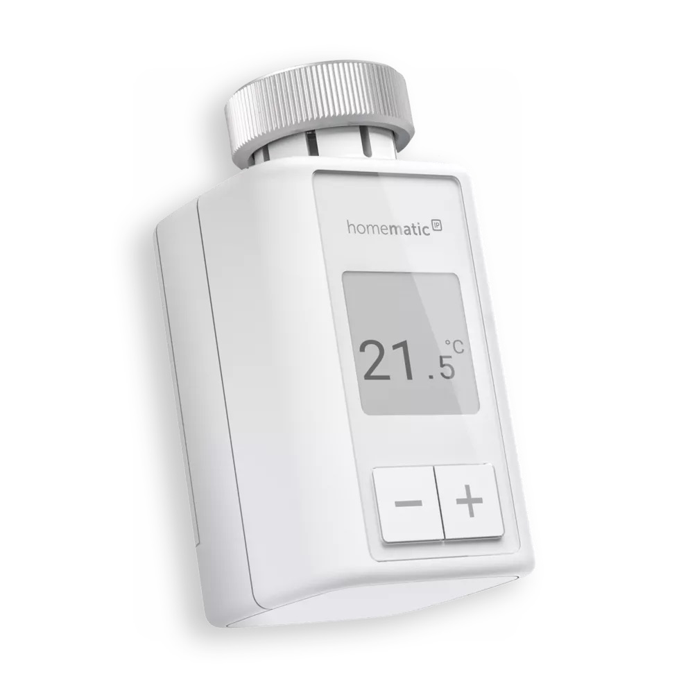 Homematic IP HmIP-eTRV-F - Termostato Digitale Bianco con Controllo App, Alexa e Google Assistant