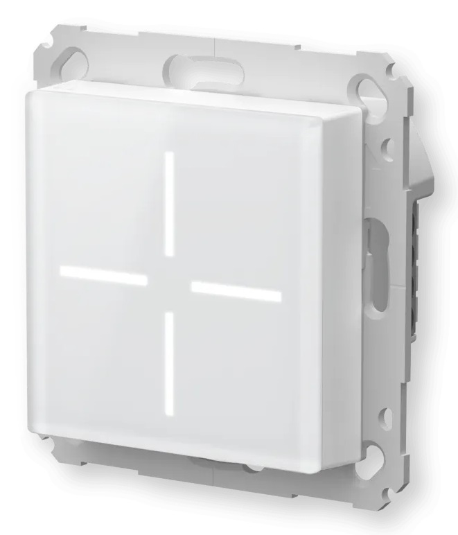 HomeMatic Pulsante Intelligente in Vetro HmIP-WGS Bianco - Controllo Fino a 5 Dispositivi