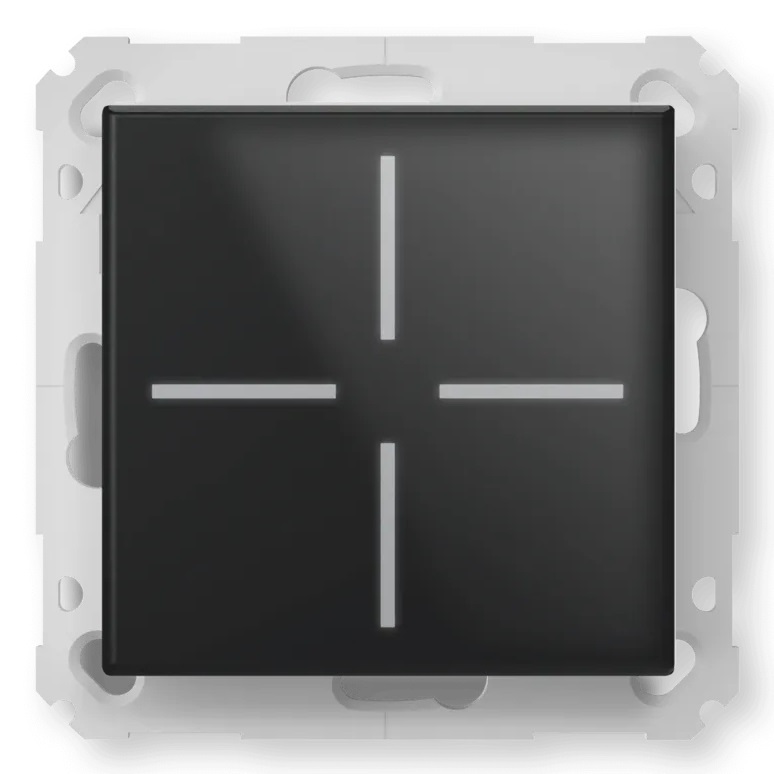 eQ-3 AG HomeMatic Pulsante Intelligente Bianco in Vetro, 868 MHz, IP20, Portata 130 m, Comando Fino a 5 Dispositivi
