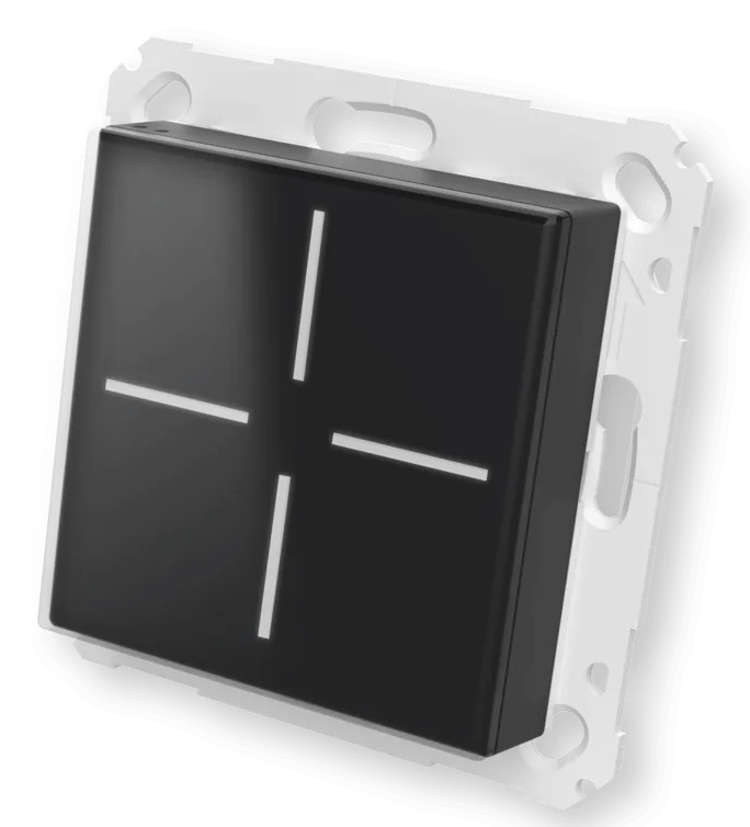 eQ-3 AG HomeMatic Pulsante Intelligente Bianco in Vetro, 868 MHz, IP20, Portata 130 m, Comando Fino a 5 Dispositivi