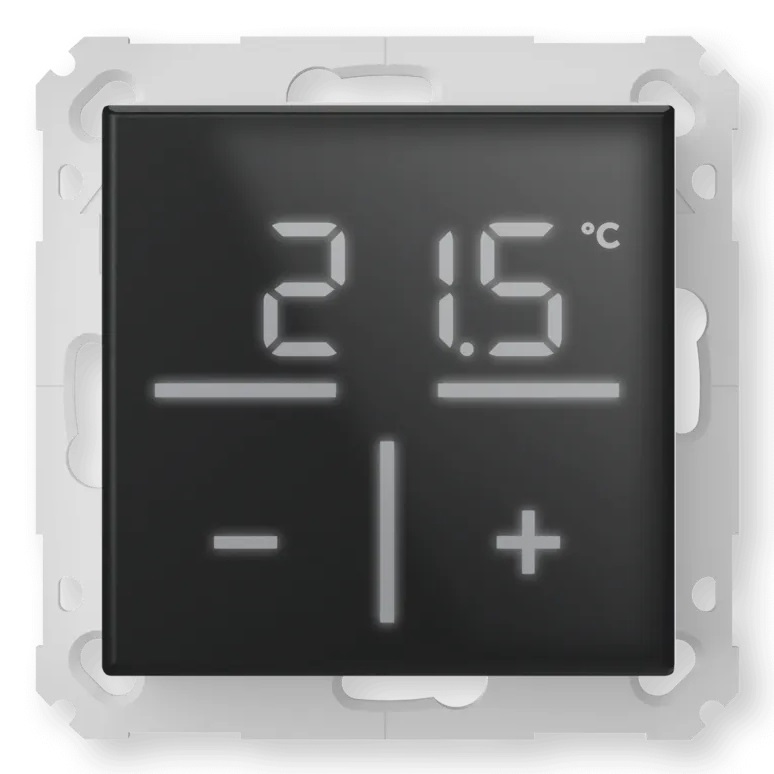 eQ-3 AG HomeMatic 161570A0 - Termostato Digitale Nero con Superficie in Vetro e Funzione Touch
