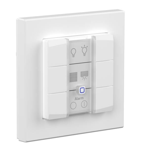 Homematic IP Pulsante da Parete Universale a 6 Tasti - Controllo Dispositivi e Funzioni, 230 V