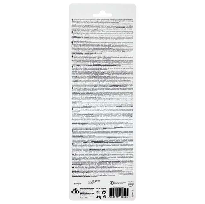 8in1 Delights Pro Dental Ossi da Masticare al Pollo XS - 7 Pezzi per la Cura dei Denti dei Cani di Piccola Taglia