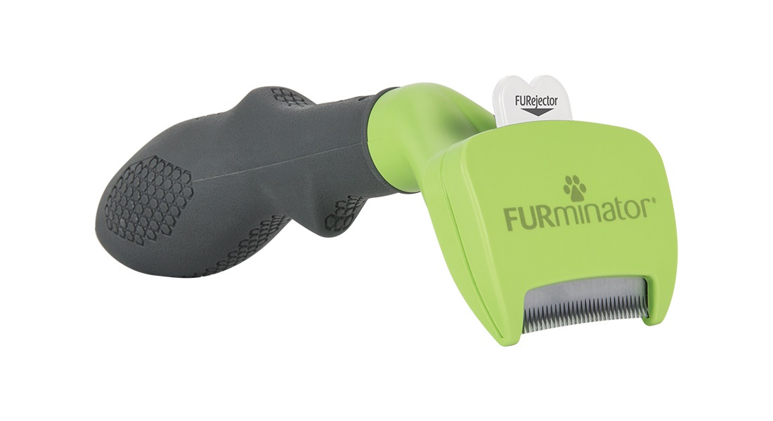 FURminator Strumento di Deshedding per Cani a Pelo Corto - Taglia S, Setole in Acciaio Inossidabile, Riduce Spargimento Fino al 90%