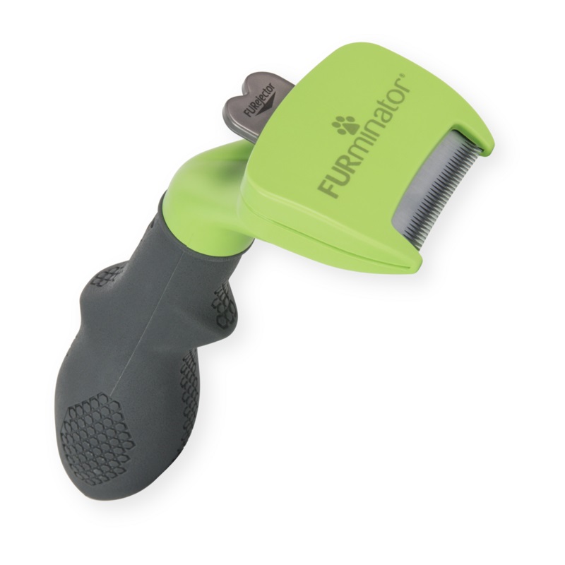 FURminator Strumento di Deshedding per Cani Piccoli a Pelo Lungo - Taglia S, Setole in Acciaio Inossidabile, Riduce Spargimento fino al 90%