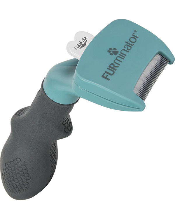 FURminator Strumento di deShedding per Gatti a Pelo Corto - Taglia S, Rimozione Peli Morti con Setole in Acciaio Inossidabile