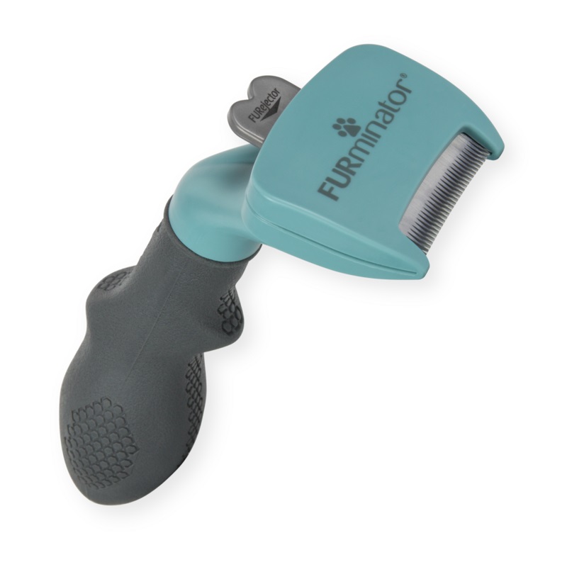 FURminator Strumento deShedding per Gatti a Pelo Lungo - Taglia S, Acciaio Inossidabile, Riduce Spargimento fino al 99%