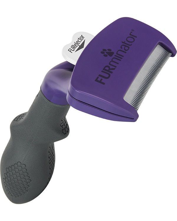 FURminator Strumento di deShedding Medium/Large per Gatti a Pelo Corto - Rimuove il Sottopelo e Riduce i Peli Morti