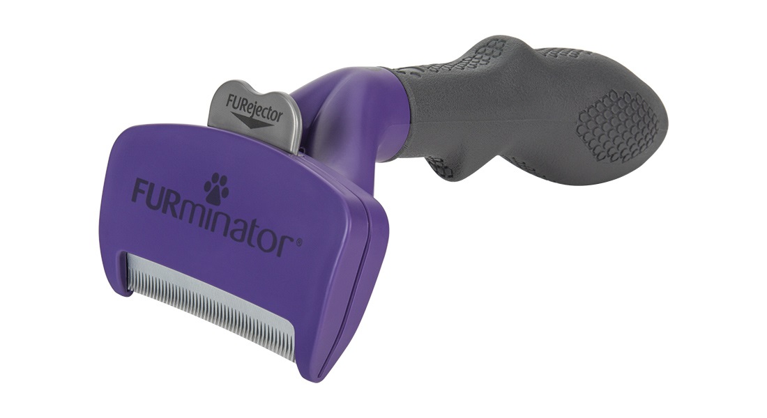 FURminator Strumento deShedding M/L per Gatti a Pelo Lungo - Rimuove il Sottopelo con Setole in Acciaio Inossidabile