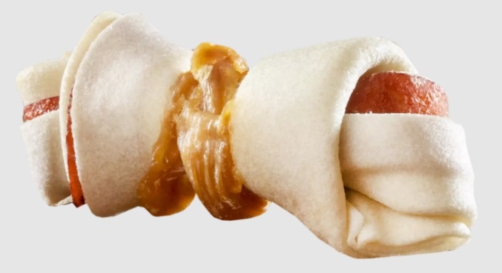 8in1 Triple Flavour Ossi da Masticare XS - Gusto Manzo, Pollo e Maiale, 21 Pezzi