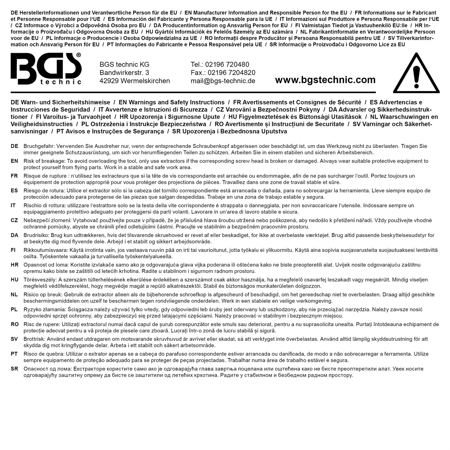 BGS Chiave a Bussola Elicoidale 20 mm (3/4