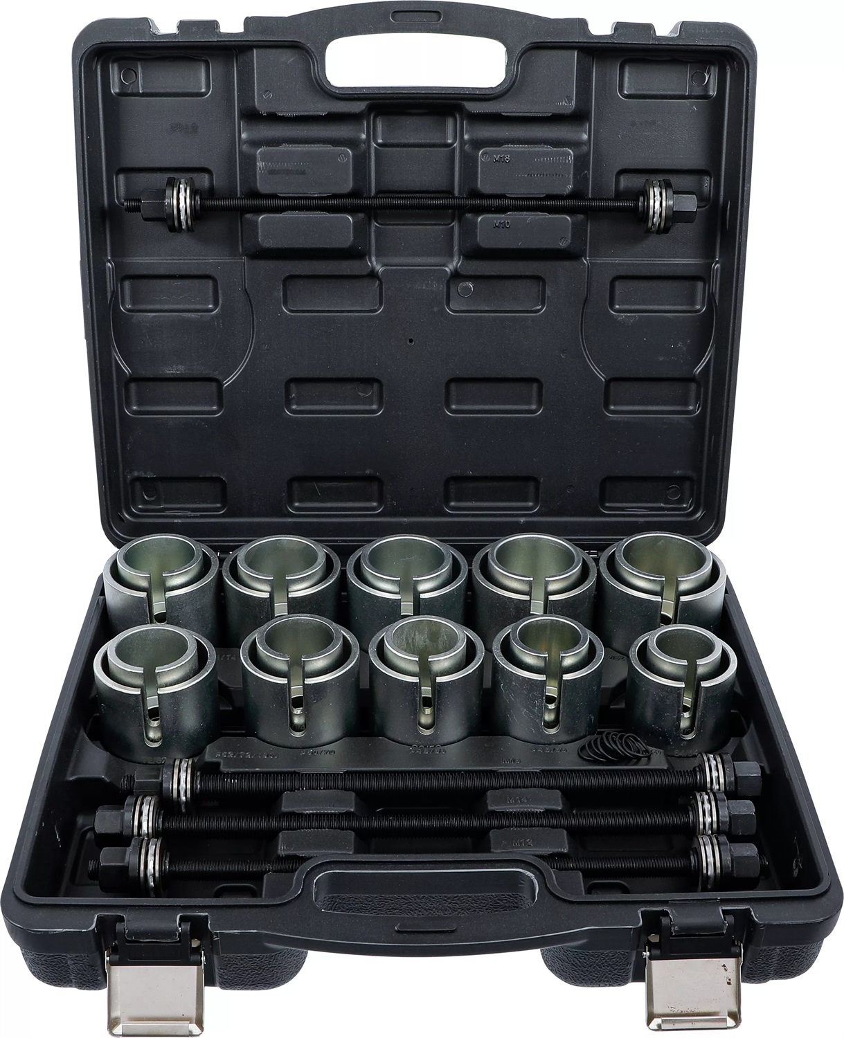 BGS Set di Ghiere a Tiranti per Cuscinetti - 24 Pezzi con 4 Alberini, Universale per Auto