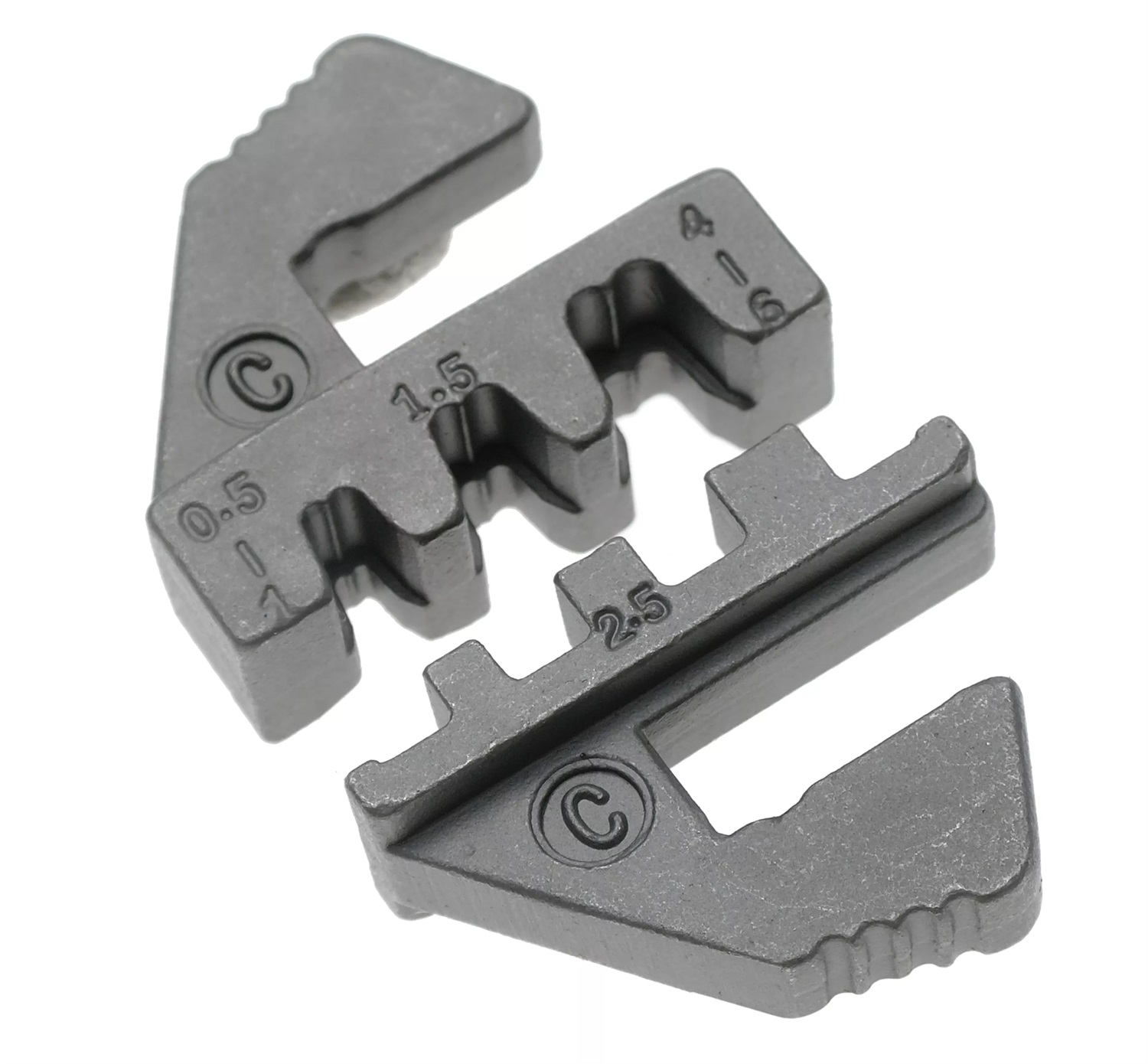BGS Ganasce da Crimpatura per Spine Non Isolate - Compatibili con Art. 1410, 1411, 1412, per Cavi AWG 20-18 / 16-14 / 12-10 e 0,5-6,0 mm²