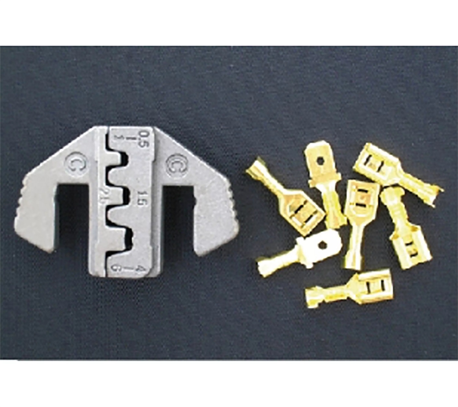 BGS Ganasce da Crimpatura per Spine Non Isolate - Compatibili con Art. 1410, 1411, 1412, per Cavi AWG 20-18 / 16-14 / 12-10 e 0,5-6,0 mm²