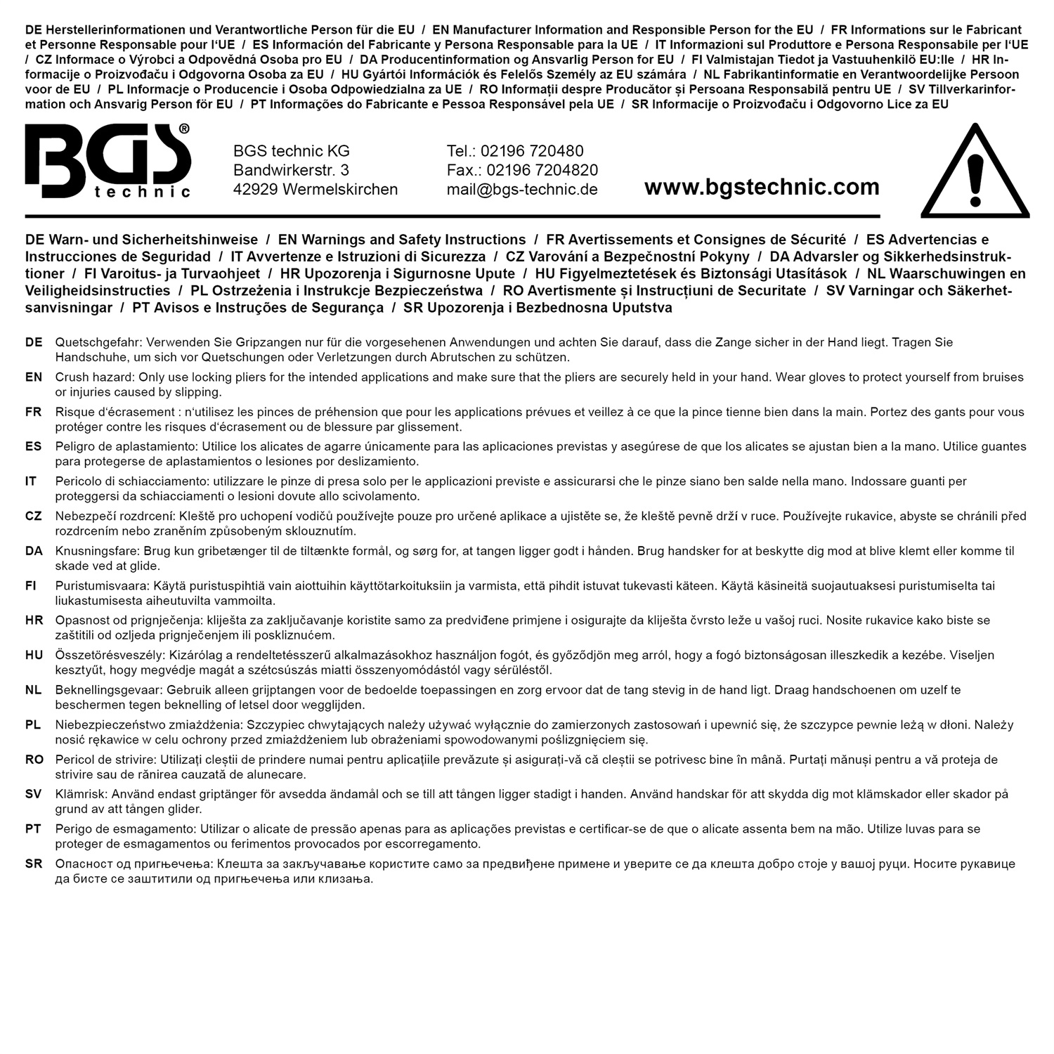 BGS technic Fixing Clamps
