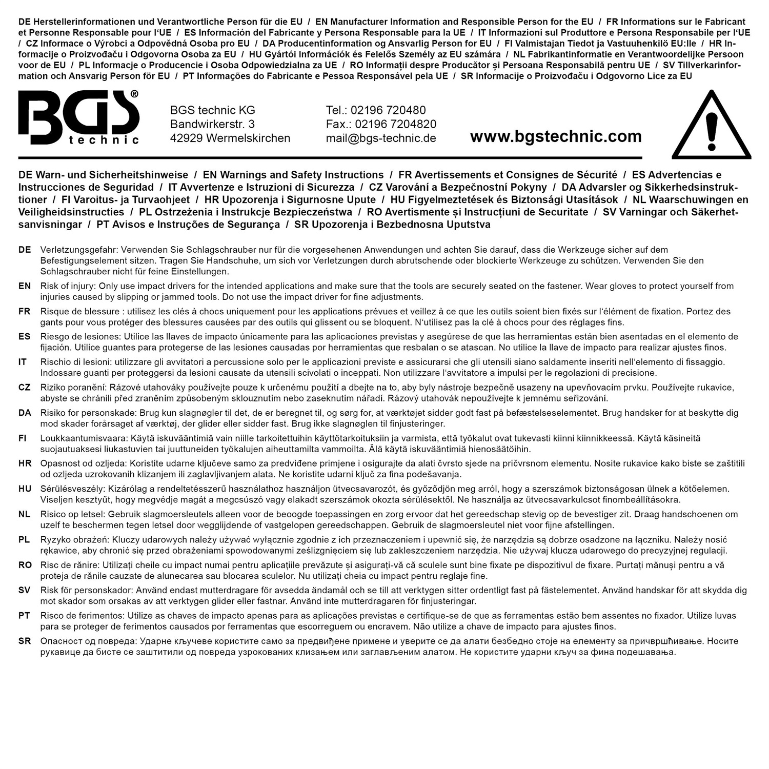 BGS technic BGS 3246-7 Albero di Trasmissione per Avvitatore Pneumatico 12,5 mm (1/2) - Senza Anello di Sicurezza