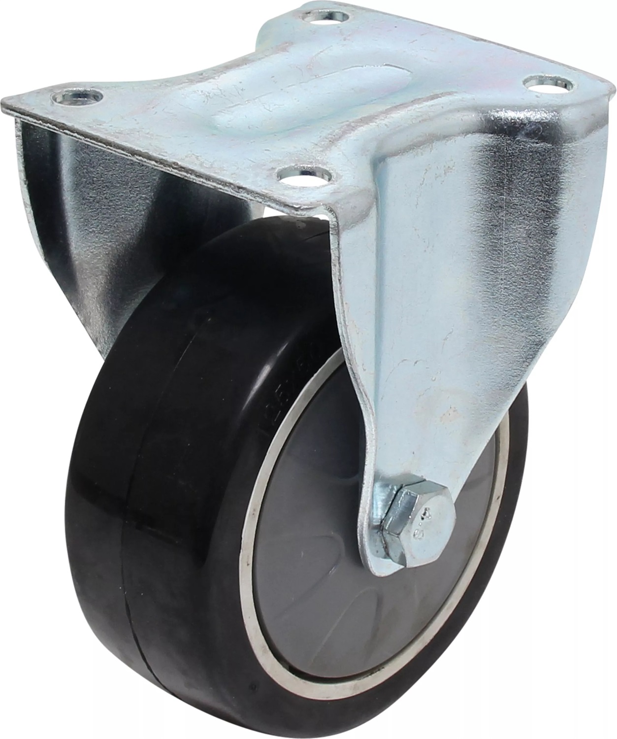 BGS Ruota Fissa per Carrelli Portautensili - Diametro 125 mm, Altezza 165 mm, Compatibile con Modelli 4111, 4113, 4114
