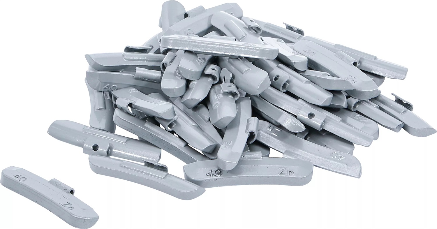 BGS Pesi di Bilanciamento 40 g - 50 Pezzi per Cerchi in Acciaio
