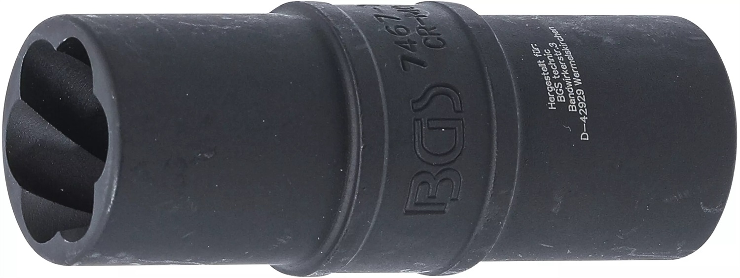 BGS Inserto Reversibile a Bussola Speciale 19 mm con Testa Esagonale Pro Torque e Profilo Twist