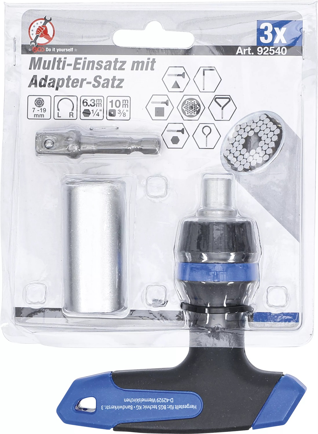 BGS technic Multi Socket with Adaptor Set presa energia