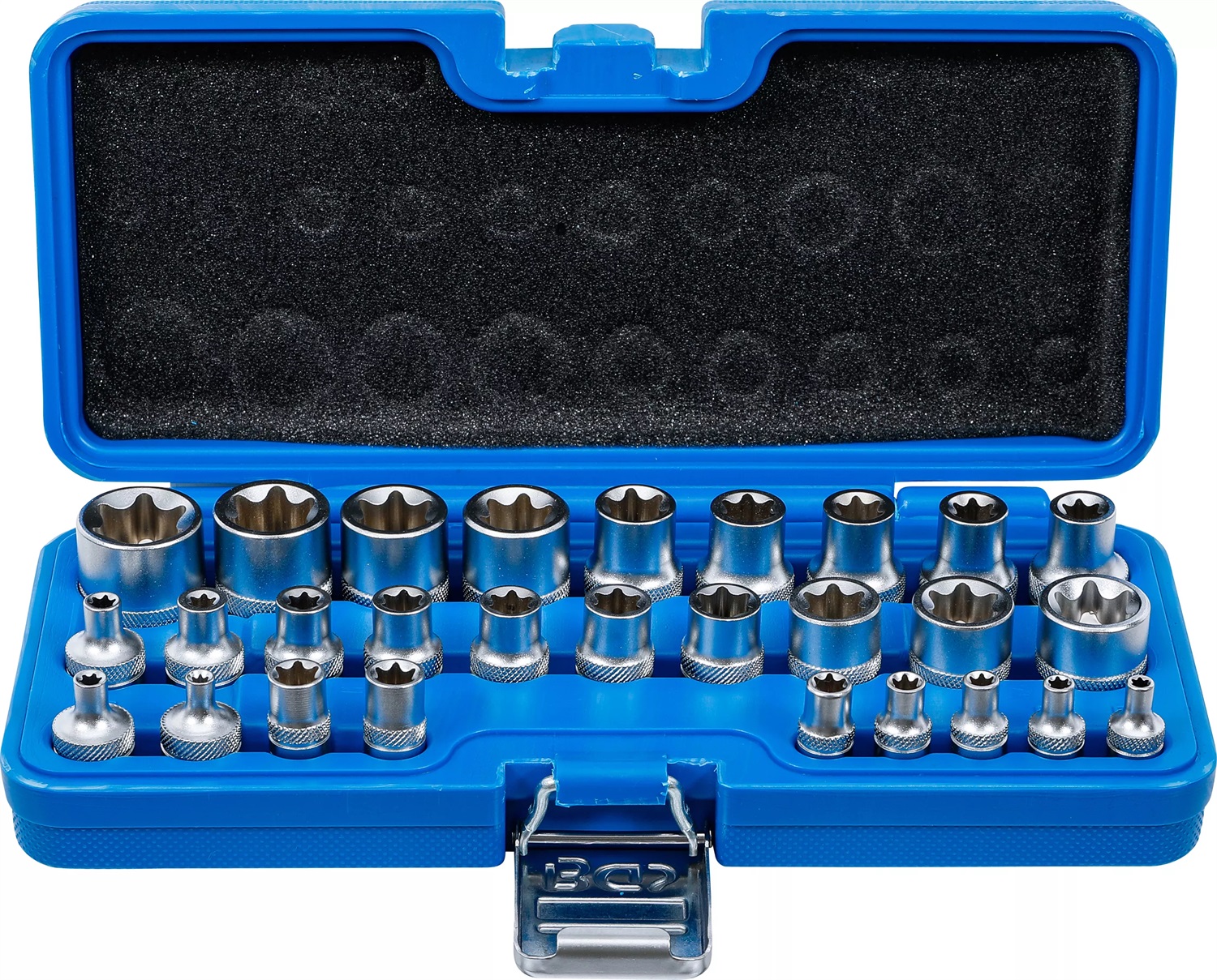 BGS technic BGS 70099 | Set di chiavi a bussola, profilo E | Attacco quadro 6,3 mm (1/4