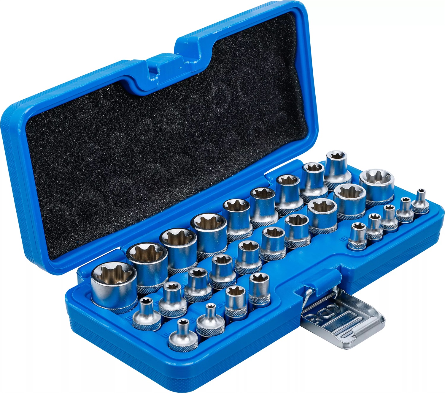 BGS technic BGS 70099 | Set di chiavi a bussola, profilo E | Attacco quadro 6,3 mm (1/4