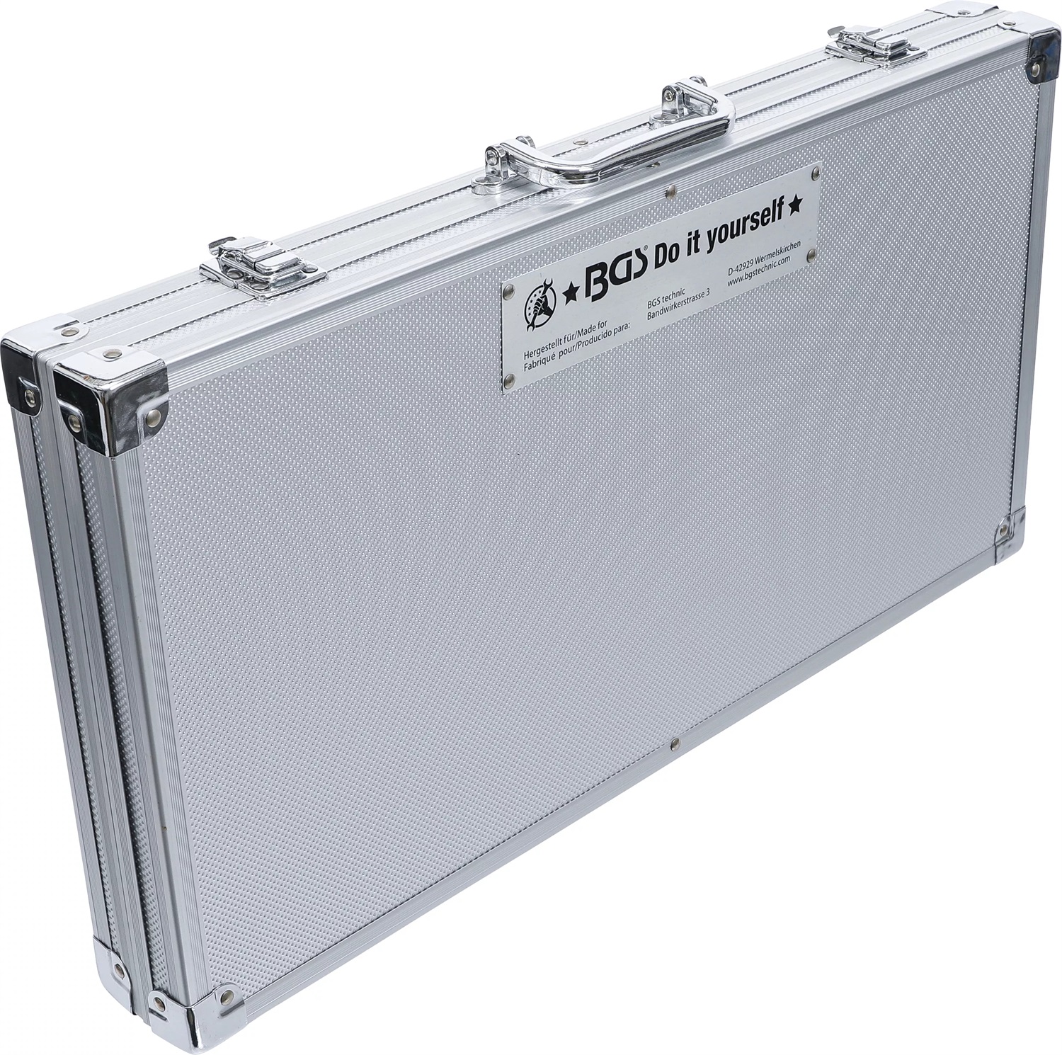 BGS Valigetta vuota in alluminio con bordi rinforzati, compatibile con set di chiavi ad anello a cricchetto (art. 30009)